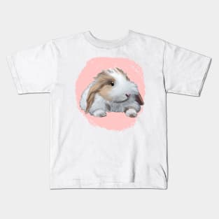 Pink HL Rabbit _ Bunniesmee Kids T-Shirt